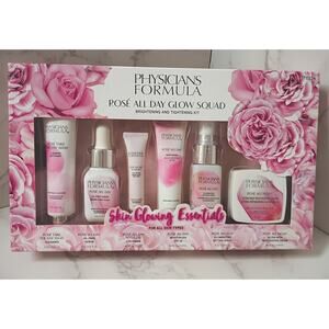 PHYSICIANS FORMULA Rosé All Day Glow Squad 6-Piece Skincare Kit - NEW